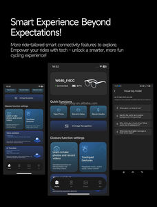 Lunettes de sport intelligentes W640 pour le cyclisme, la conduite en extérieur, la course à pied, protection UV400, coupe-vent, caméra 1080P, enregistrement, lunettes de soleil PC - Product Image 4
