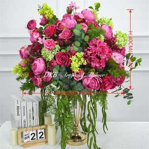 New Custom round Shape Rose <b>Flower</b> Ball Decorations for Wedding table arrangement - Product Image 2