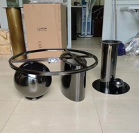Dubai Design Table basse ovale en marbre haut de gamme Mobilier de salon durable et moderne pour villa, hôtel ou maison