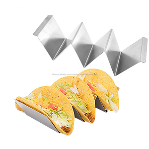 Outils de cuisine Gadgets Écologique logo personnalisé En Acier Inoxydable Taco et Support de Support de Taco - Product Image 4