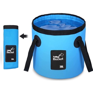 Multifunctional <strong>Collapsible</strong> Wash Basin Folding Bucket <strong>Water</strong> <strong>Container</strong> Fishing Bucket for Travelling Camping Hiking Fishing - Product Image 1