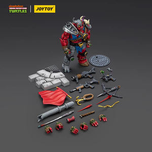 JOYTOY TMNT-Groundchuck Figurine d'action articulée à l'échelle 1/18, modèle de collection, figurine miniature, statue de personnage avec base - Product Image 6