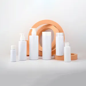 Biologisch abbaubare Plastikpumpenflaschen 50 ml 250 ml Duschgelbehälter PET leere Plastikflasche für Haarconditioner mit Flip-Chap