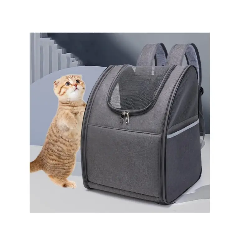 Borsa da viaggio per cani da esterno per cuccioli di gatto per animali da compagnia zaino portatile pieghevole in rete traspirante per cani