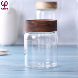 Récipients hermétiques pour pots de stockage des aliments <span class=keywords><strong>pot</strong></span> en verre avec couvercle récipient scellé boîtes de sucre et de thé pots de café de cuisine hermétiques - Product Image 5