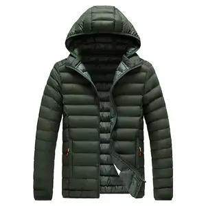 Veste matelassée coupe-vent personnalisée pour hommes, manteau en duvet à capuche léger et chaud, de grande taille et détachable en M-8XL