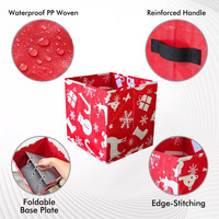 Boîte de rangement pour boules de Noël, boîte rectangulaire pour décorations de Noël, boîte de rangement pliable, bac de rangement pour décorations de fêtes