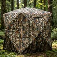 Abri de chasse extérieur à ouverture rapide, camouflage, imperméable et coupe-vent, pour l'observation des oiseaux et le tir, tente de chasse portable et discrète