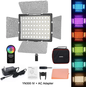 Lampe vidéo <span class=keywords><strong>LED</strong></span> <span class=keywords><strong>YONGNUO</strong></span> YN300IV <span class=keywords><strong>RGB</strong></span> 3200K-5600K, éclairage de remplissage avec télécommande pour studio photo, maquillage, vlog, TikTok - Product Image 3