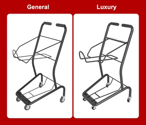 ตะกร้าช้อปปิ้งลวดโลหะ2ชั้นสำหรับร้านขายของชำและร้านค้าปลีก - Product Image 4