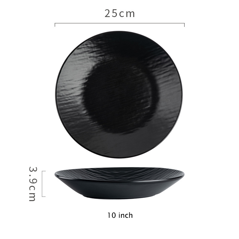 Piastra da 12 pollici 10 pollici (nero opaco) (nero opaco)