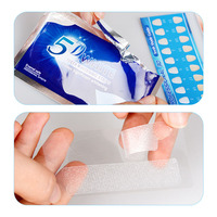 Tiras de Gel Blanqueadoras Dentales 5D Personalizadas al por Mayor, Novedad 2021, Sin Peróxido, 6% HP
