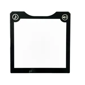 Custom Black Silk Screen Printing Frame Tv Lcd Display Tempered Glass Cover Plates With High Quality