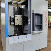 Torno CNC de Cama Inclinada VTC900 de Alta Calidad y Alta Velocidad con Cambio Automático de Herramientas y Husillo Taiwanés para Procesamiento Mecánico