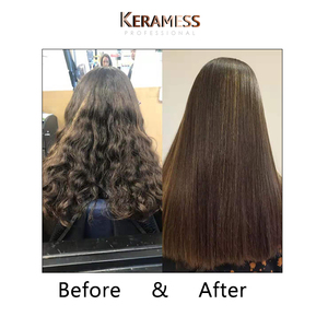 バイオカーリーヘアストレートニング加水分解ケラチンキャビアトリートメント500mlオーガニックホルムアルデヒドフリー栄養補給煙が少ない - Product Image 4