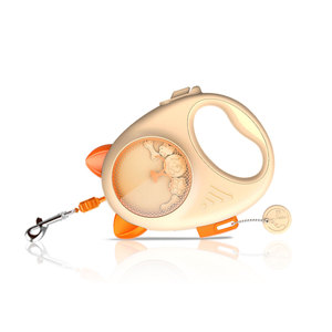 Luxus Haustier Halsband Set Designer Nylon & Gummi Leder Leine Modische Tier Cartoon Charm Zubehör Einfache Kunststoff-Stil - Product Image 1