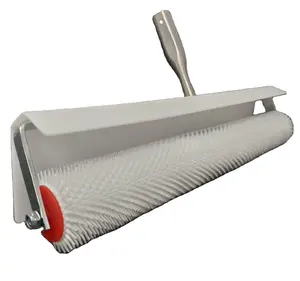 25cm 50cm Spikes teeth 11mm Splashguard metal handle Levelling Spiked Compound Screed Floor Roller