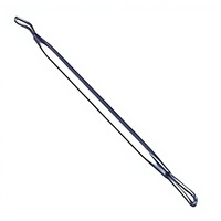 Pousse-cuticules double embout en acier inoxydable réutilisable, instrument de manucure à double tête, forme ronde, ensemble