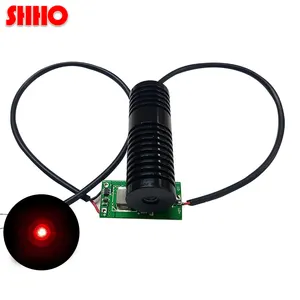 High brightness 638nm 1200mw red dot laser module laser head industrial class adjustable spot DIY machine sight customizable