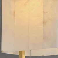 Suspension LED carrée minimaliste moderne en laiton blanc et albâtre, installation facile, luminaire d'intérieur pour hôtel, salon, salle à manger