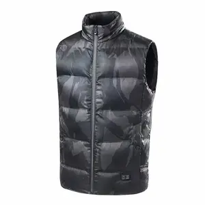 Winter new usb heated vest Camouflage vest fashionable outdoor sportswear ,warm, breathable, comfortable and wear-resistant vest