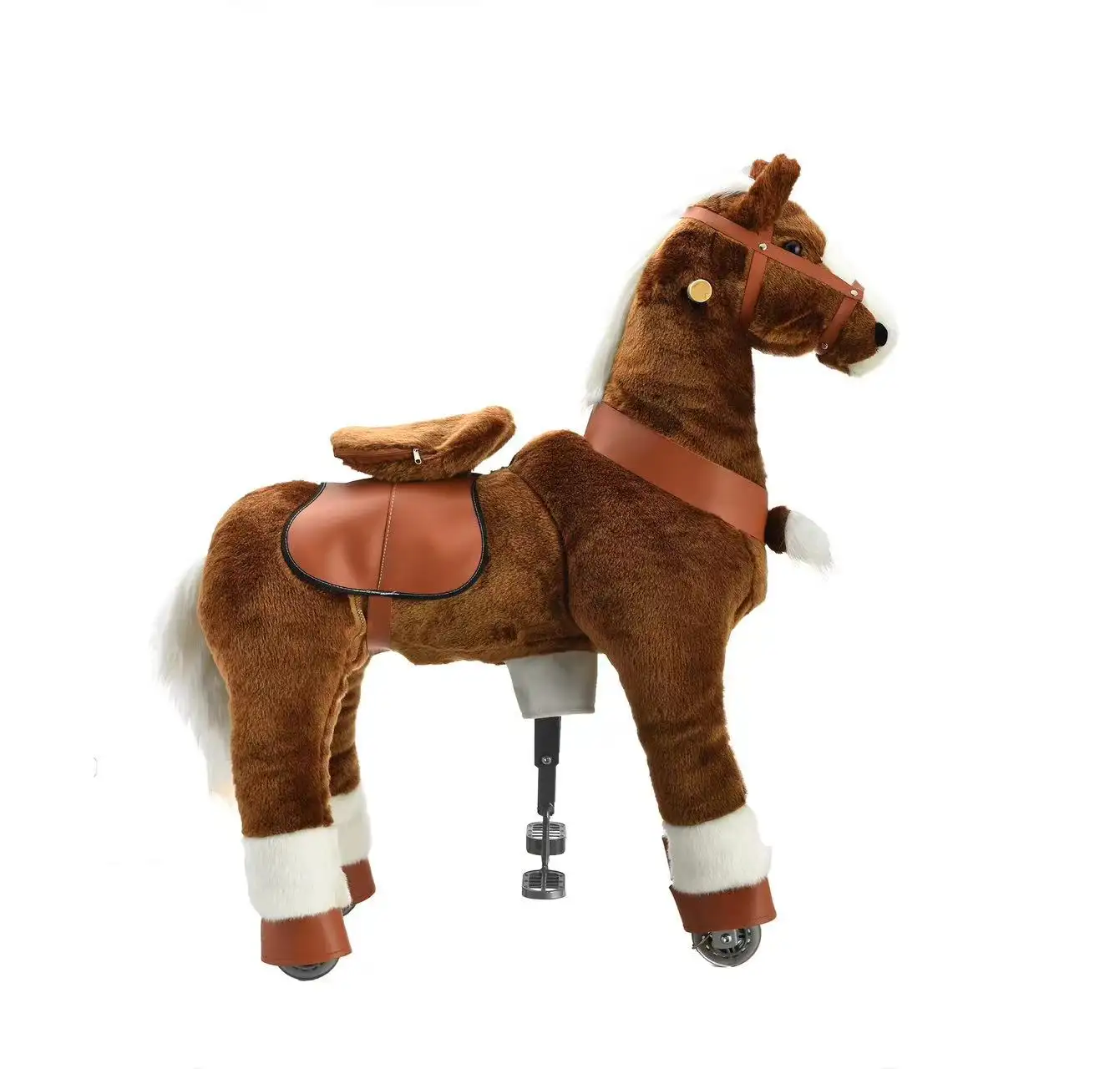 Precio de fábrica Caballo de juguete con 4 ruedas paseo en pony montando caballo juguetes para niños