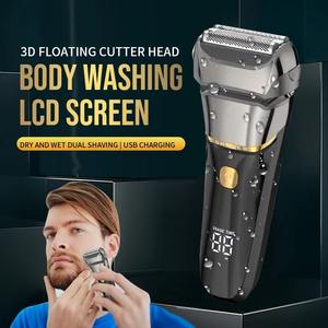 Rasoir Électrique Puissant pour Hommes, Utilisation Humide et Sèche, Tondeuse à Barbe et Cheveux, Rasoir à Grille Rechargeable pour Hommes - Product Image 2