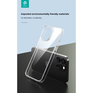 Cover per telefono cellulare trasparente TPU Anti-impronte per iPhone 14 Plus modello A53 Cover posteriori con placca nera squalo nero - Product Image 1