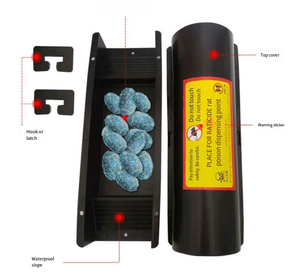 Estación <span class=keywords><strong>de</strong></span> Cebo para Ratas con Cerradura y Llave, Caja <span class=keywords><strong>de</strong></span> Plástico Grande para Control <span class=keywords><strong>de</strong></span> Roedores en Exteriores, Trampa Segura para <span class=keywords><strong>Ratones</strong></span> en el Hogar y Granja - Product Image 1