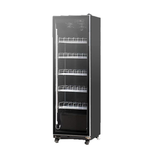 <span class=keywords><strong>Réfrigérateur</strong></span> à boissons vertical à double porte vitrée, cadre en alliage d'aluminium, largeur 600 mm, 4 étagères, affichage LED, <span class=keywords><strong>réfrigérateur</strong></span> numérique - Product Image 1