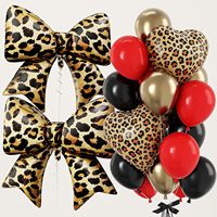 Ensemble de ballons en aluminium en forme de nœud, ballons en latex multicolores pour décorations de fête de naissance, anniversaire, révélation du sexe
