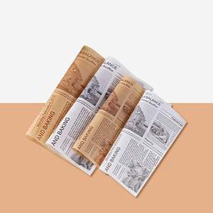 Papier enduit et papier résistant à la graisse sur mesure en gros pour sandwichs, hamburgers, vente chaude, papier de boulangerie jetable de qualité alimentaire résistant à la graisse - Product Image 2