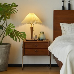 Used Solid Wood Pine Top <strong>Bedside</strong> <strong>Table</strong> 2 Drawers Vintage Bedroom Storage Cabinet Simple Modern <strong>Small</strong> Apartment Instagram Style - Product Image 5