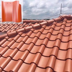 Foshan ตะวันตกกระเบื้อง<span class=keywords><strong>หลังคา</strong></span>เซรามิกสี่เหลี่ยมแบบทันสมัยความยาว2600มม. กระเบื้องเครื่องปั้นดินเผาสีแดงหลังคาวิลล่ากระเบื้องตกแต่ง Jiashi X2601 5 + ปี - Product Image 2