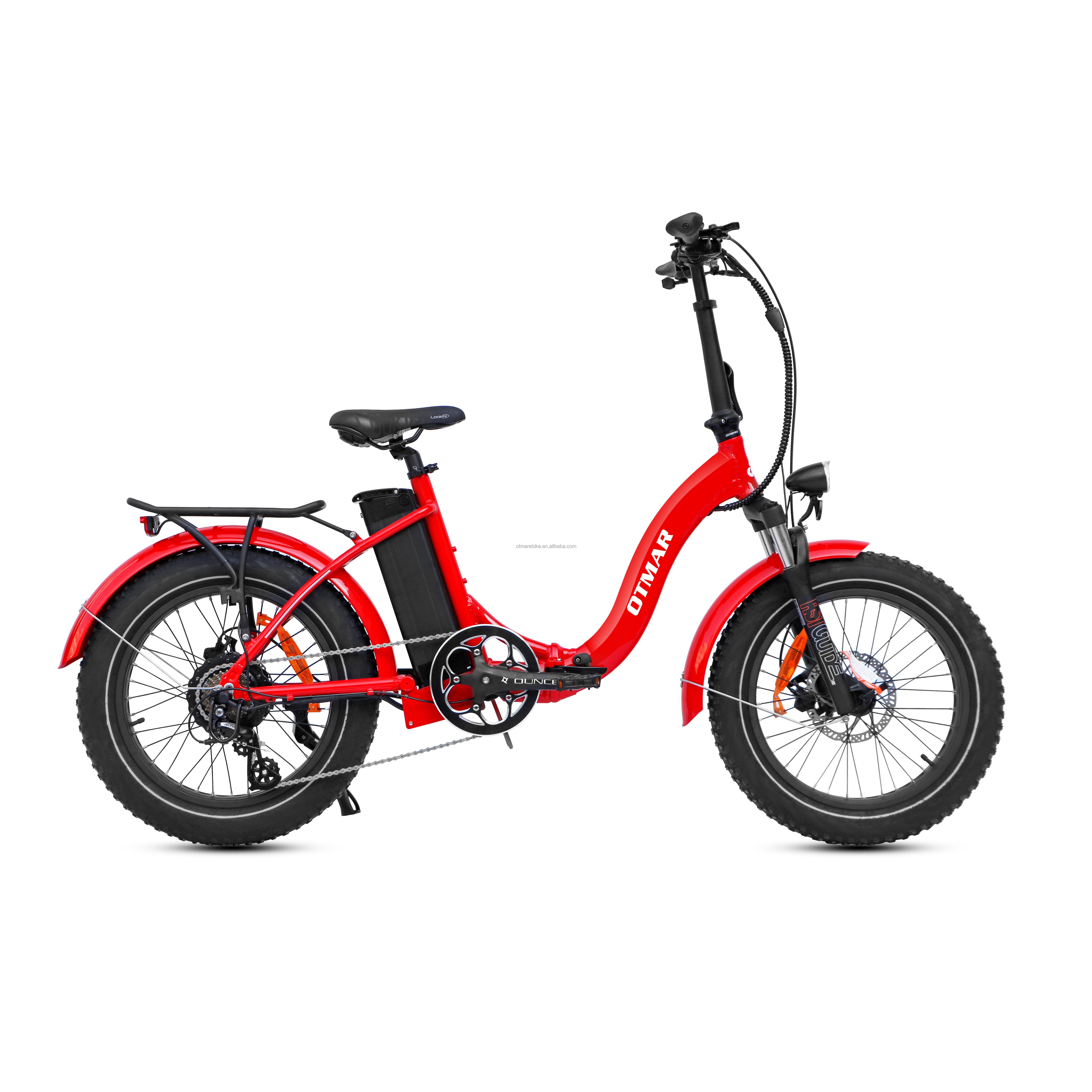 Factory direct sales 20 inch fat electric bike mini folding electric bicycle hot sale adult cheap elektro bike rear drive motor