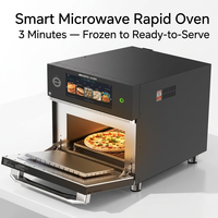 Oven Konveksi Microwave Sirkulasi Udara Panas Multifungsi Komersial Gaya Turbo Chef Kecepatan Tinggi Oven Memasak Cepat Baru