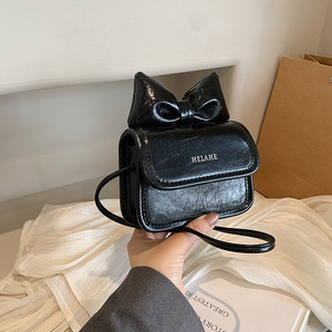 Mini bolso cuadrado con lazo, bandolera simple y elegante para mujer, bolso de mujer de gama alta. - Product Image 4