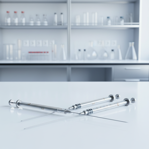 Micro-injecteur <span class=keywords><strong>Phase</strong></span> gazeuse/<span class=keywords><strong>Phase</strong></span> <span class=keywords><strong>liquide</strong></span> de la pointe/Tête plate Micro-seringue de laboratoire Échantillonneur <span class=keywords><strong>Chromatographie</strong></span> - Product Image 3