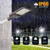 Venta directa de fábrica Aluminio Ip66 Iluminación exterior impermeable Fotocélula 100W 200W 300W 400W Farolas LED