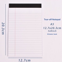 Bloc-notes A4 en papier épais personnalisé avec logo imprimé, bloc-notes A5 déchirable transfrontalier, bloc-notes de classe, 30 feuilles, impression numérique