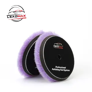 Almohadilla de lana para pulir el coche, almohadilla para el cuidado del coche de 6 pulgadas, color púrpura, 150 mm