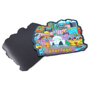 Personalized Paper <b>Fridge</b> Magnet With Logo Printing Durable Thin Magnetic Decoration for Refrigerator - Product Image 1