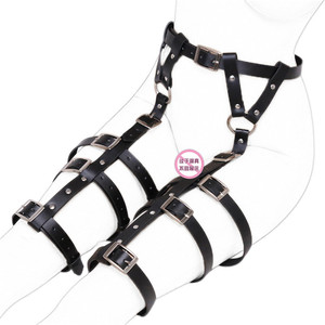 Moda In Pelle <span class=keywords><strong>Sexy</strong></span> Bondage Giarrettiere Gamba Cintura Cintura a Bretella Corpo Regolabile Per Le Coppie Flirtare Giocattolo Del Sesso - Product Image 1