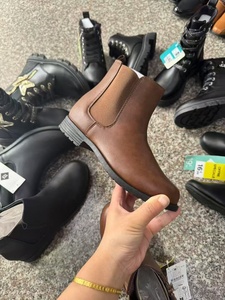 Botas Infantiles Económicas de Otoño Zapatos de Cuero con Suela Blanda Diseño Mixto Zapatos Escolares Negros al Por Mayor - Product Image 6