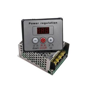 Regulador de Voltaje SCR de 4000W 220V CA, Controlador de Velocidad para Motor Eléctrico, Regulador Electrónico de 220V + Medidores Digitales - Product Image 1
