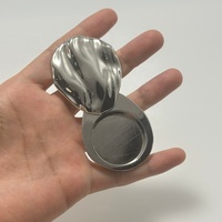 Boîte à parfum solide portable en alliage de zinc avec logo personnalisé, ouverture magnétique coulissante/rotative, rechargeable