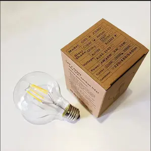 Lámpara de filamento Led de bajo voltaje A60 4W bombilla de filamento LED Bombilla de iluminación regulable