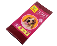 Sac pour aliments pour animaux de compagnie personnalisé, entièrement imprimé, multicouche, PET/VMPET/PE, pour la conservation des aliments pour chiens, l'étanchéité et le renforcement de l'identité de marque