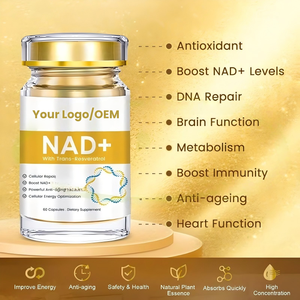 Complément alimentaire Nad Nicotinamide Adénine Dinucléotide 99% 500mg/60 capsules Antioxydant Soutien à la beauté pour les adultes d'âge moyen <span class=keywords><strong>et</strong></span> les personnes âgées - Product Image 3