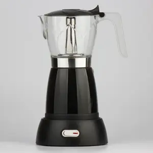 Vendita calda caffettiera Moka caffettiera Moka italiana caffettiera elettrica Geyser in alluminio